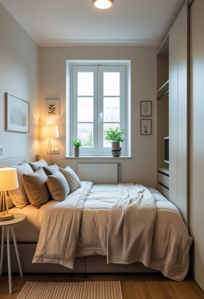 08-Small Double Bedroom Ideas for Maximizing Space and Style - Idea Dash
