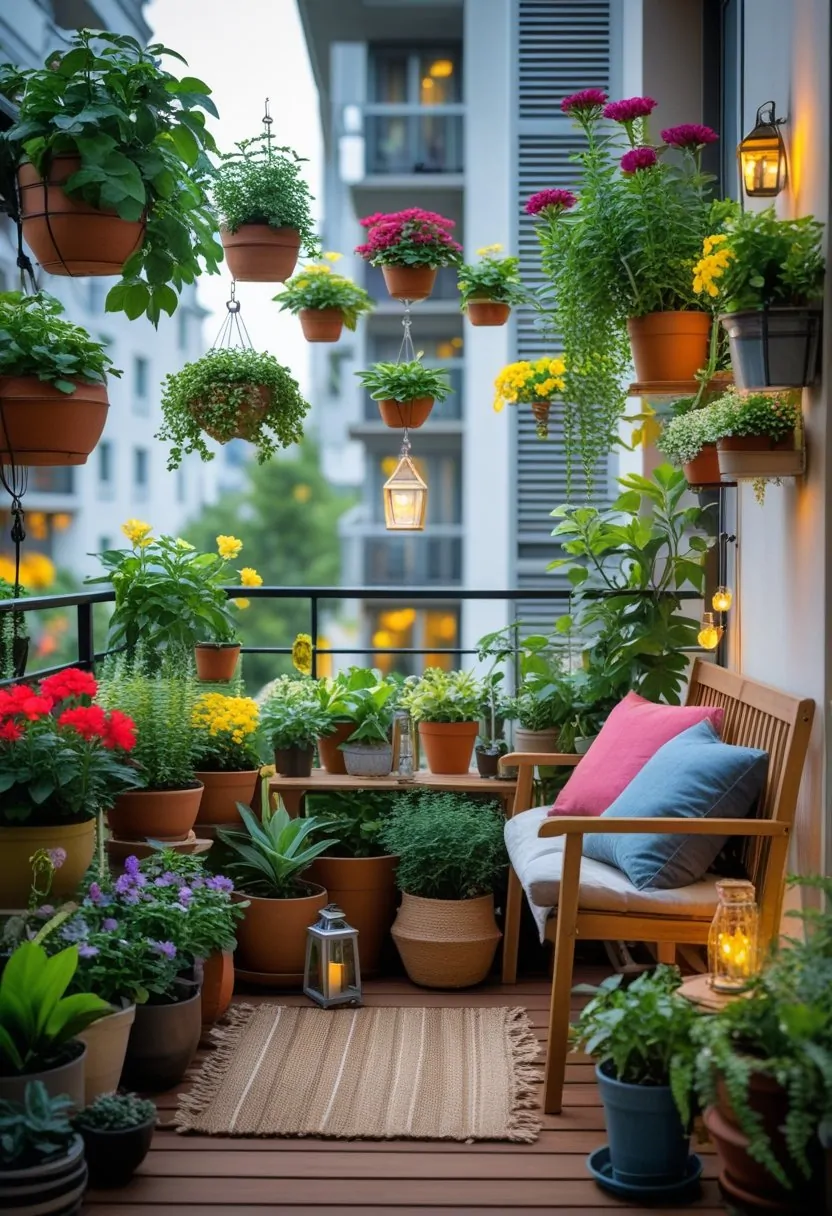 Cozy Balcony Garden