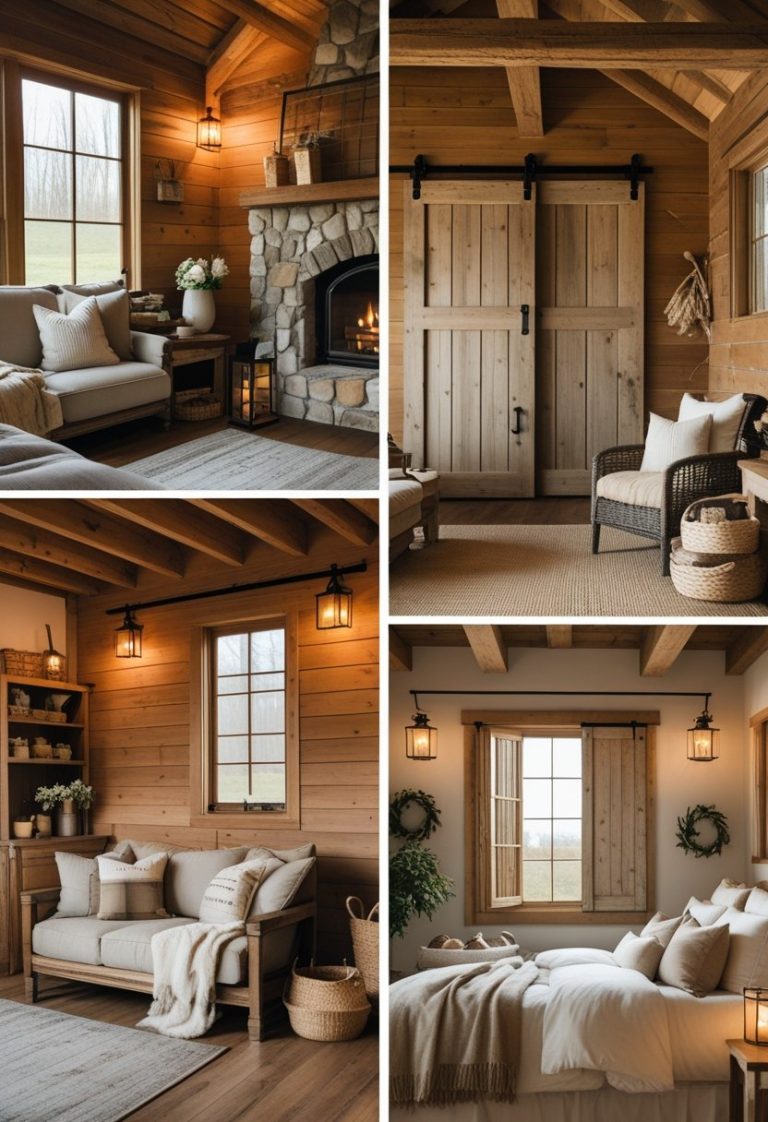 Cozy Farmhouse Interiors with Rustic Wood & Barn Doors - Idea Dash