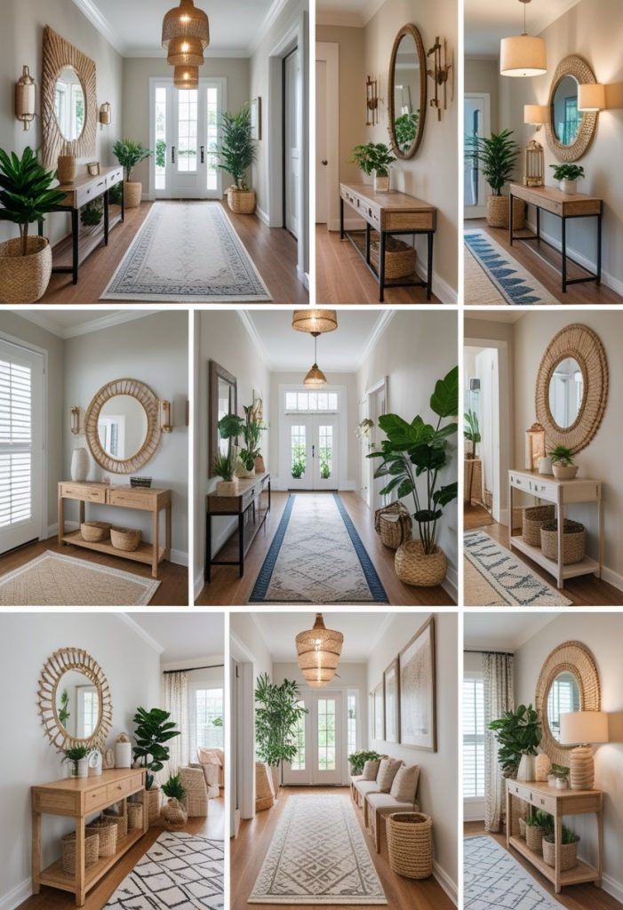 Boho Hallway Decor Ideas with Earthy Tones & Natural Textures - Idea Dash