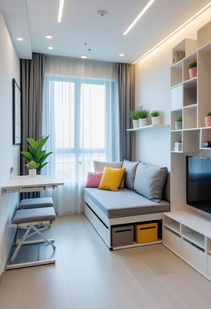 Modern Studio Apartment Layout Inspiration - Idea Dash